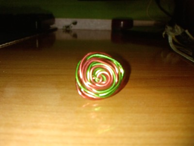 Anillo simple de colores - Ver en tama�o real